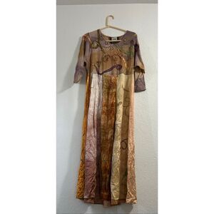 Staley Gretzinger Teacup Art-To-Wear Lagenlook Maxi Patchwork OS